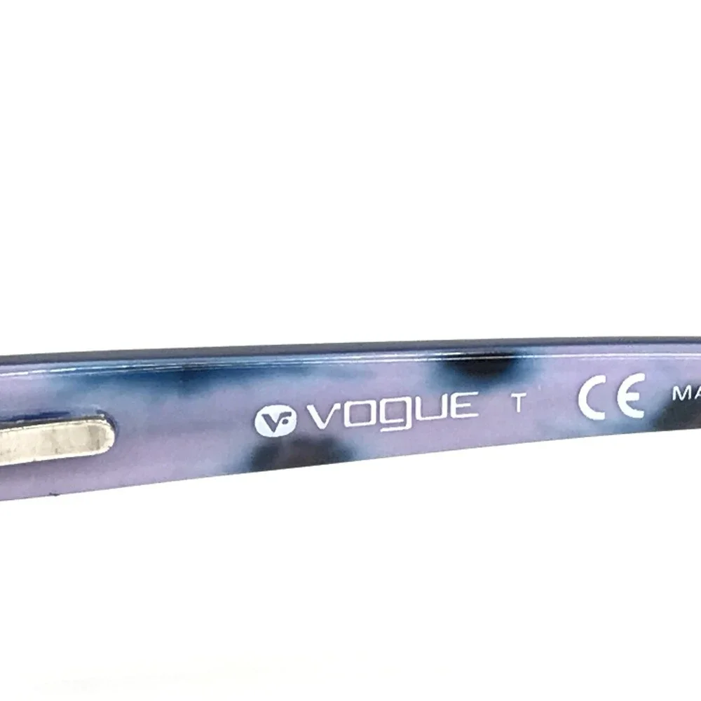 Vogue Eyeglasses Frames VO3812-B 612 Blue Purple Cat Eye Wire Rim 51-16-135